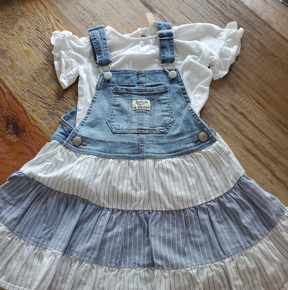 Little Girls 4T Denim Jumper Dress